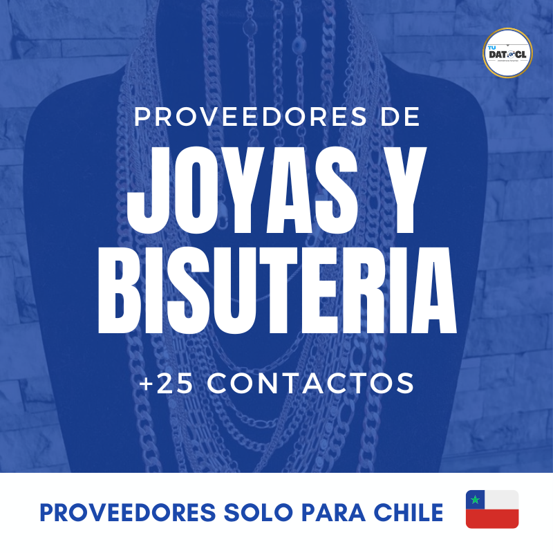 Listado joyas y bisutería